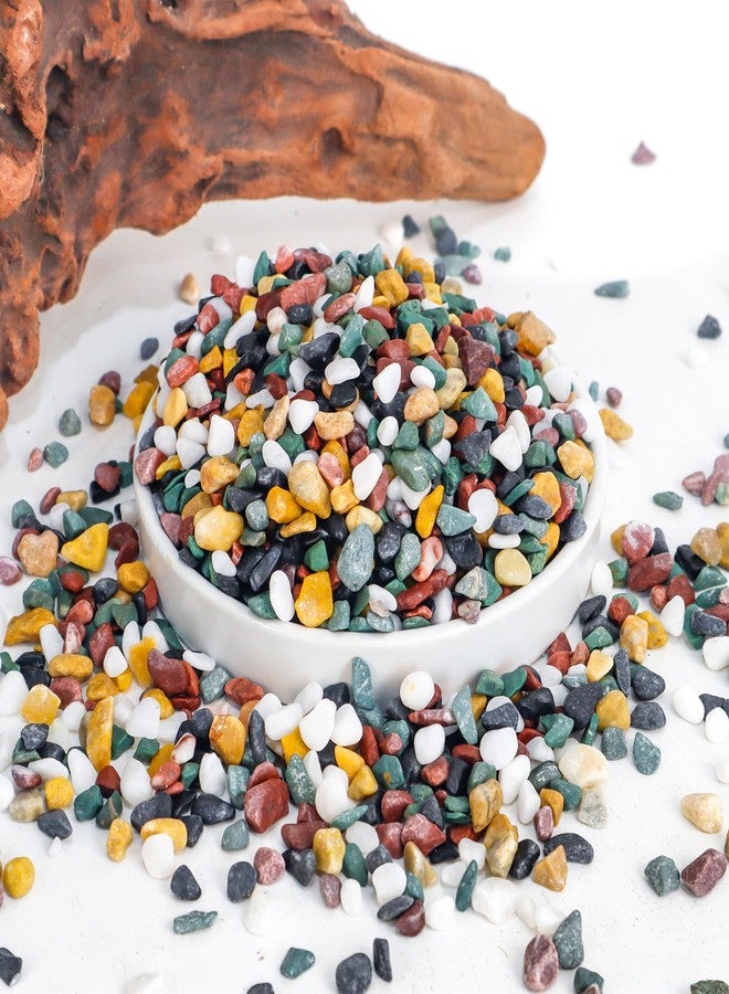 CJGQ 2.4lb Aquarium Gravel for Plants, 1/4Inch Fish Tank Gravel for Succulent Cactus and Bonsai, Decorative River Rocks Pebbles for Gardening, Flower Pots, Landscaping,Terrarium - Image 1
